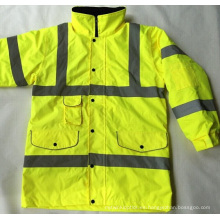 Chaquetas de seguridad 100% poliéster Hi Vis Meet En, precio del fabricante